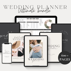Pakiet Ultimate Wedding Planner, Planer ślubny na iPada Goodnotes, Planer ślubny Canva, Plan ślubu, Książka o planowaniu ślubu, Szablony