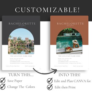 Bachelorette planner Template, 90+ Page bachelorette weekend, digital planner,Complete Bachelorette Planner, Bachelorette Party, Bride,Canva image 7