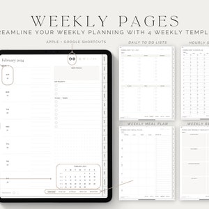 2024 2025 & Undated Digital Planner,GoodNotes Planner,Daily Planner,Weekly Planner,Notability Planner,iPad Planner,Apple Google Planner,Plan image 6