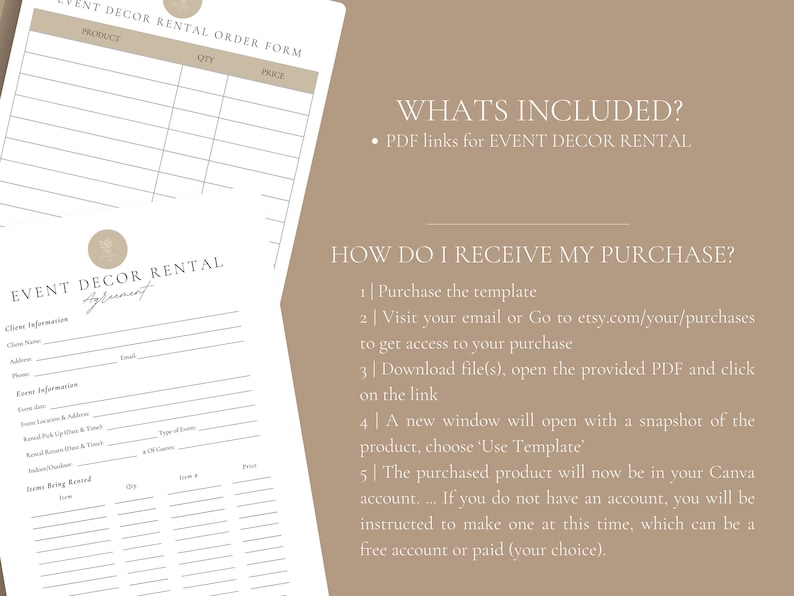 Professional Event Decor/equipment Rental Contractevent Rental Etsy