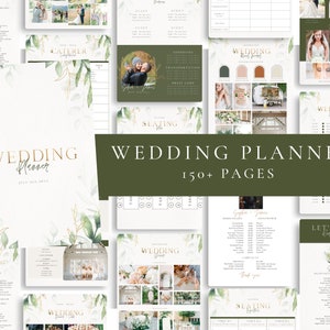 150+ Page Wedding Planner Printable,Template Wedding Planner,Wedding Itinerary,Wedding Planning Book,Wedding Planning Checklist, Checklist