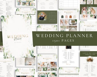 150+ Page Wedding Planner Printable,Template Wedding Planner,Wedding Itinerary,Wedding Planning Book,Wedding Planning Checklist, Checklist