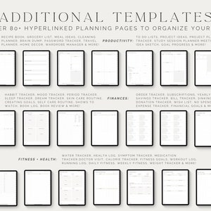 2024 2025 & Undated Digital Planner,GoodNotes Planner,Daily Planner,Weekly Planner,Notability Planner,iPad Planner,Apple Google Planner,Plan image 9