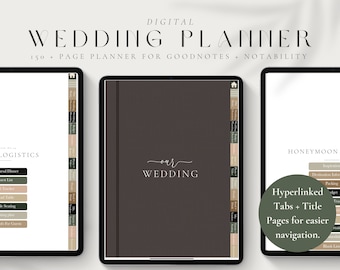 150+ Page Wedding Planner for iPad Goodnotes, iPad Wedding Planner, Wedding Goodnotes, Wedding To Do List,Wedding Checklist,Wedding Planner