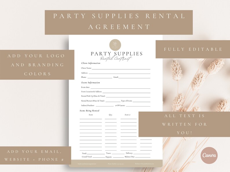 Professional Party Supplies Rental Contractparty Equipment - Etsy