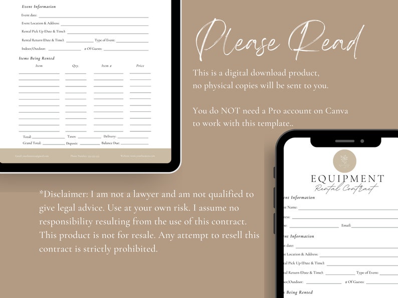 Professional Party Supplies Rental Contractparty Equipment - Etsy