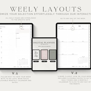 2024 2025 & Undated Digital Planner,GoodNotes Planner,Daily Planner,Weekly Planner,Notability Planner,iPad Planner,Apple Google Planner,Plan image 5