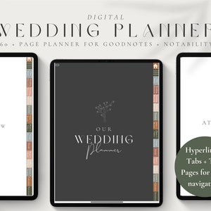 Ultimate Wedding Planner Bundle, iPad Wedding Planner Goodnotes, Canva Wedding Planner,Wedding Itinerary,Wedding Planning Book, Templates image 2