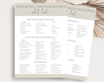 Wedding Photography Shot List,Wedding Photographer Shot List,Printable Wedding Photo Checklist,Wedding Shot List,Printable, Instant Download