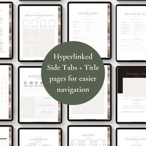 Ultimate Wedding Planner Bundle, iPad Wedding Planner Goodnotes, Canva Wedding Planner,Wedding Itinerary,Wedding Planning Book, Templates image 3