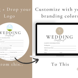 Wedding Photography Contract Template, Photography Forms, 5 page Contract Template,Photography Contract for Photographers,CANVA Template image 5