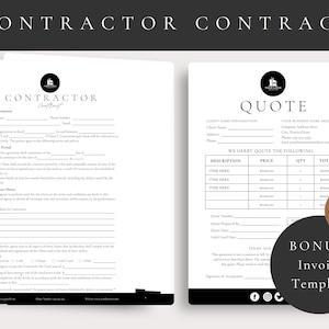 Professional Contractor Contract Template,General Contractor Agreement Template,Freelance Contractor,Independent Construction Contract