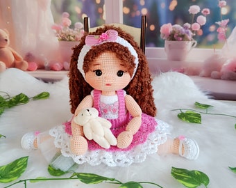 Crochet Princess Doll: Handmade Amigurumi, Removable Clothes