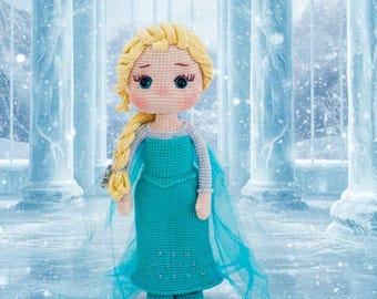 Crochet Elsa Doll – Handmade Amigurumi Princess, Frozen Inspired