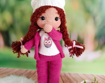 Amigurumi doll, finished doll, stuffed doll, doll for sale, crochet doll, handmade doll