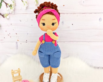 Ms Rachel doll, Handmade crochet doll, unique amigurumi doll, rachell doll, Rachel crochet doll, miss Rachel doll, Amigurumi crochet doll,