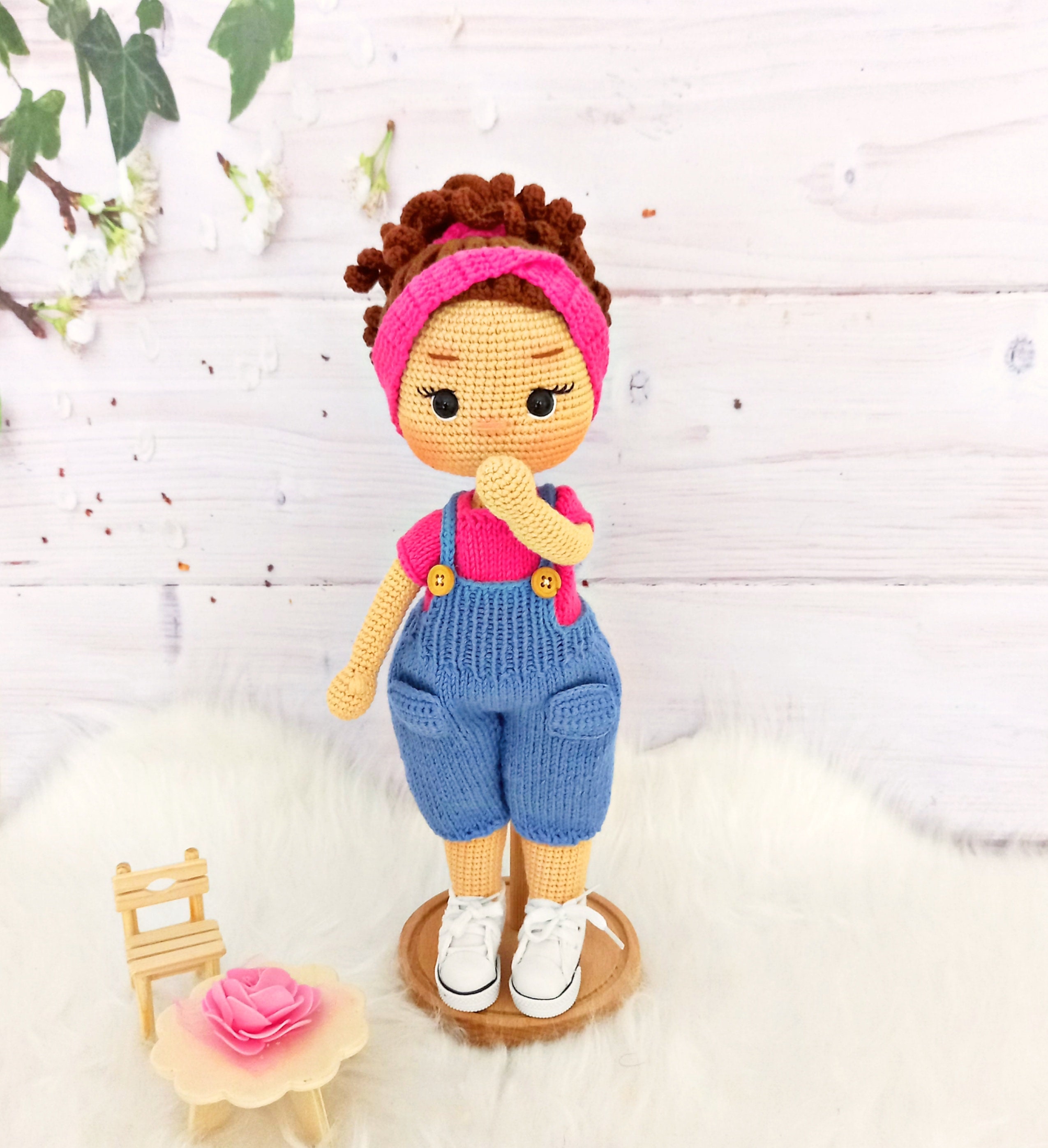 Ms Rachel Doll, Handmade Crochet Doll, Unique Amigurumi Doll, Rachell Doll, Rachel Crochet Doll