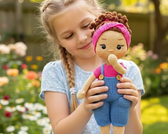 Handmade Crochet Ms Rachel Doll: Cotton Amigurumi Doll