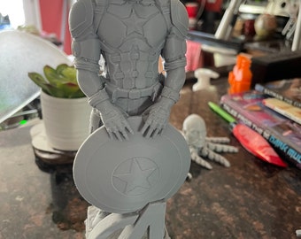 3-D printed Captain America statue