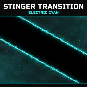 Animated Stream Transition | Electric Cyan Neon Twitch Transition | Scene Transition Overlay | OBS Stinger Transition