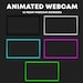 Animated Neon Webcam Borders | 10 Twitch Webcam Overlays Pack | Stream ...