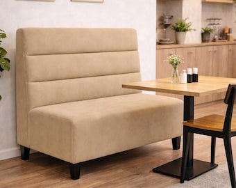 Made-to-Measure Upholstered Dining Bench | Modern Kitchen Seating | Custom Length Banquette for Home or Café, Restaurant