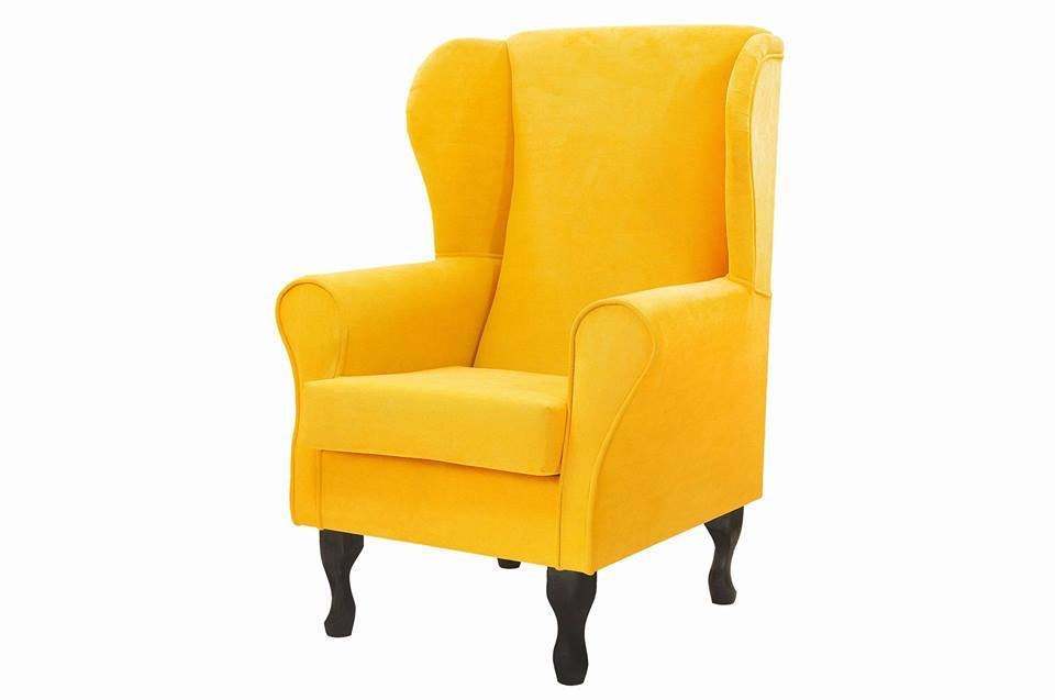 Yellow Accent Chair Etsy UK