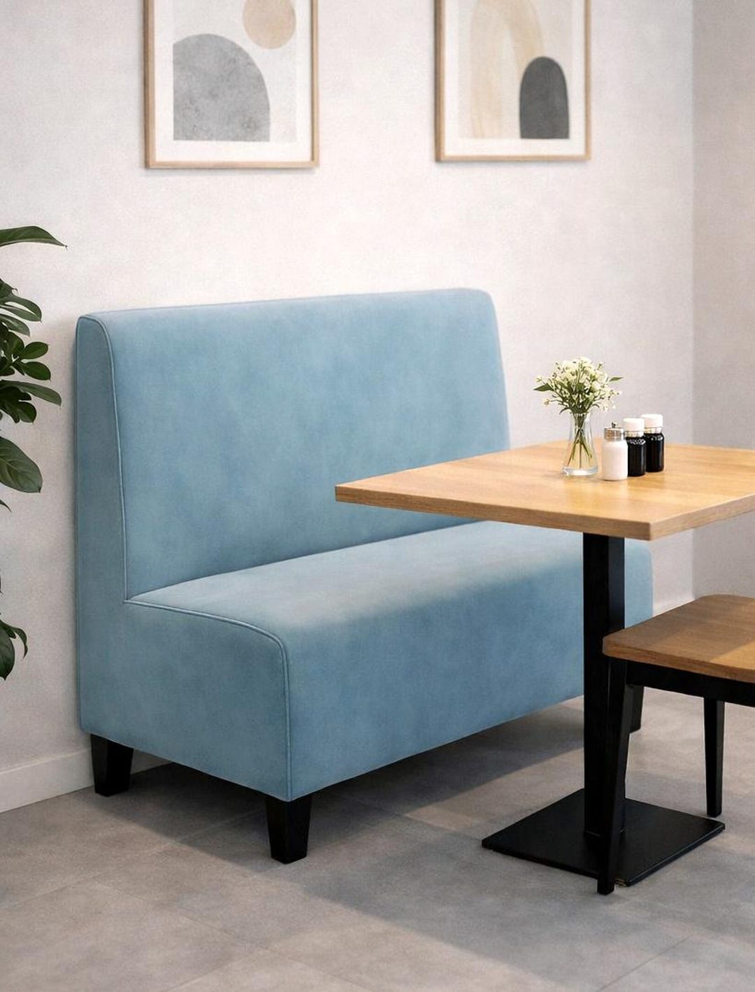 Modern Dining Banquette Bench – Custom Upholstered Seating Booth in ...