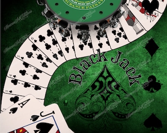 20 oz Straight Digital Files for Sublimation Blackjack Gambling Poker 21