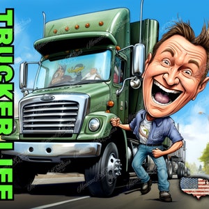 File digitali dritti da 20 once per sublimazione Trucker Life America USA Heart Beat of America