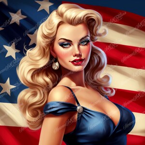 20 oz Straight Digital Files for Sublimation 1950s Retro Pinup Girl Model