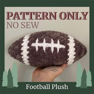 Football Crochet Pattern No Sew Amigurumi PDF