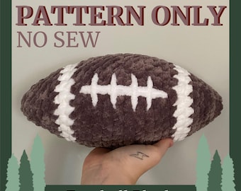 Football Crochet Pattern No Sew Amigurumi PDF