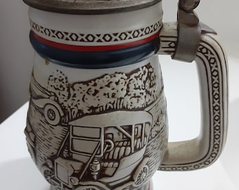 Avon 1979 Car Model Stein/car stein/collectible/gift for him/made in Brazil for Avon/numbered stein/drink and barware/Avon