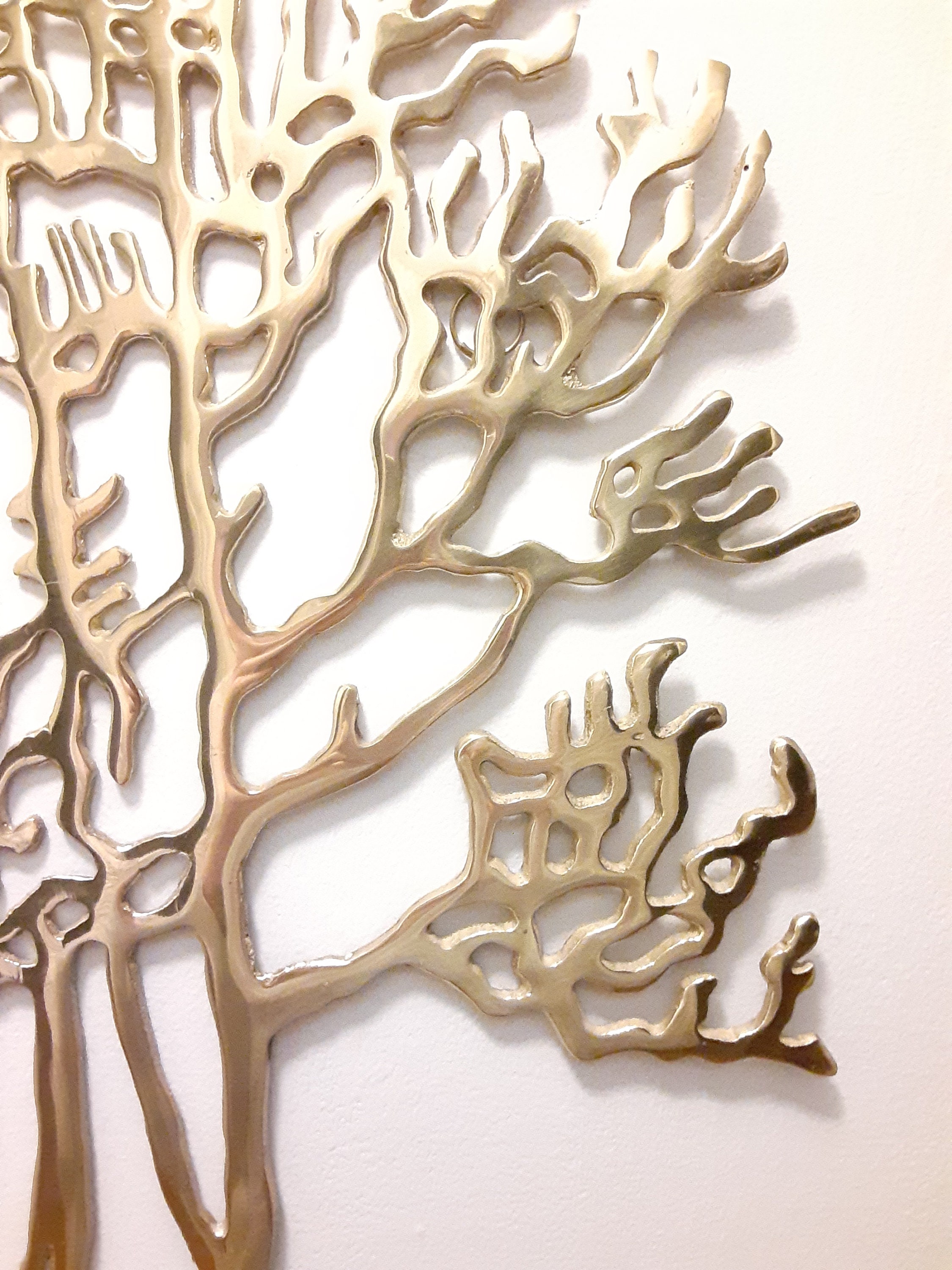 Brass Tree Wall Sculpture/tree Wall Art/home Decor Etsy