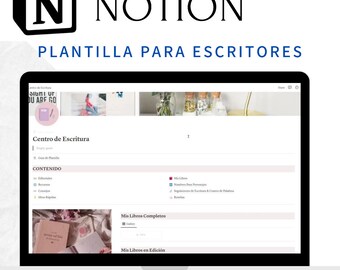 Notion/Notion template for writers, Spanish template. Template for recording novels and character construction.