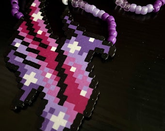 Illenium "Purple Galaxy" Custom Perler Necklace