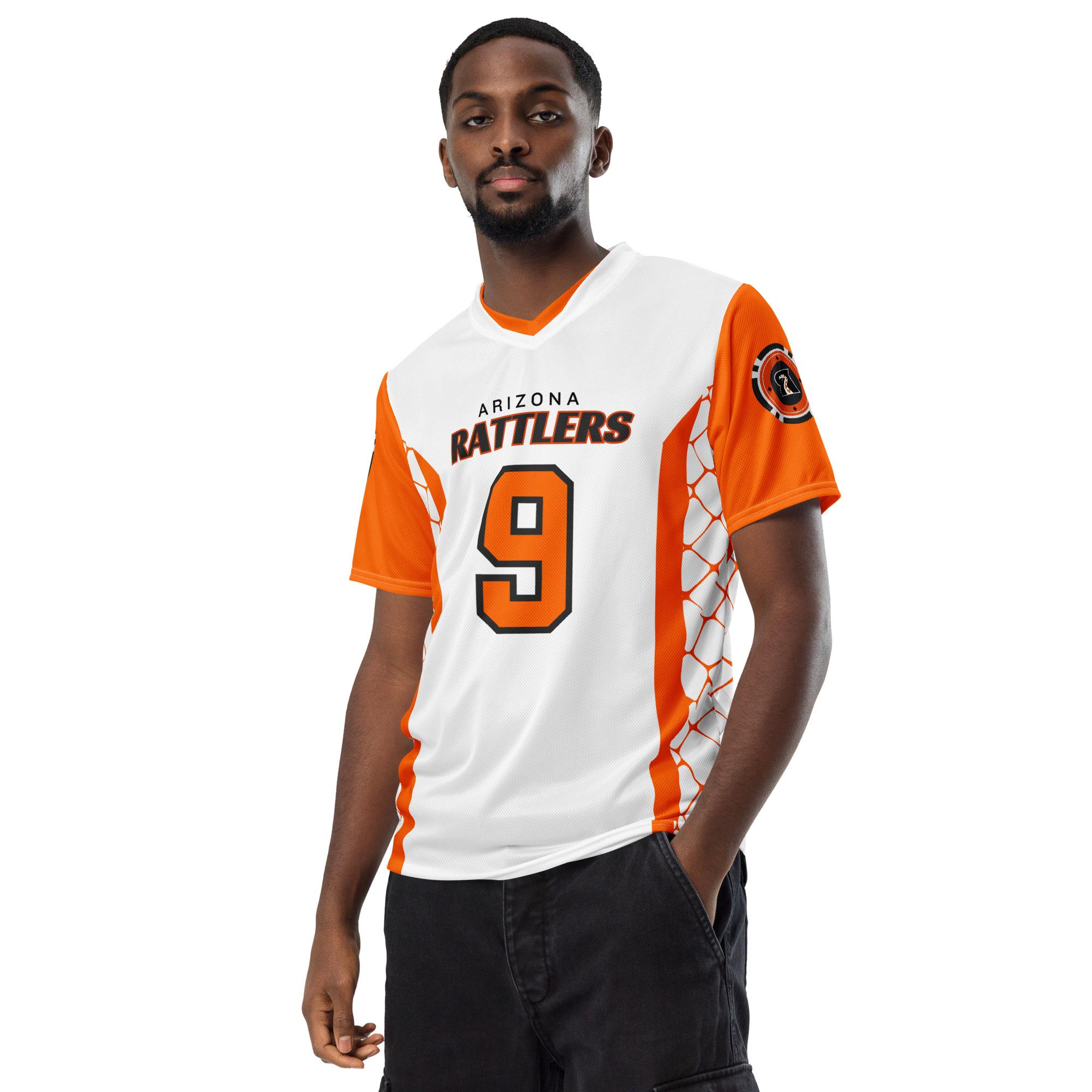 CUSTOM Arizona Rattlers Light Orange and White Unisex Jersey (no