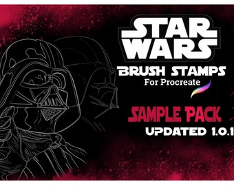 Star Wars Procreate Sample Stamp Pack| Digital Download