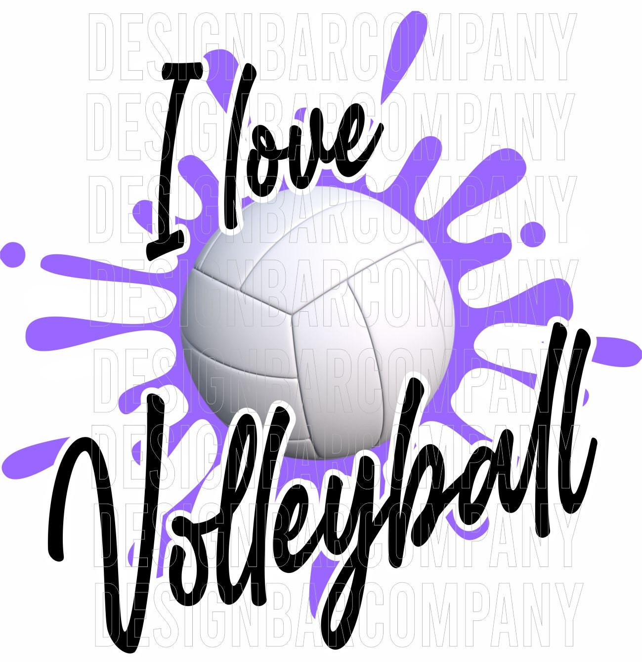 I Love Volleyball PNG Digital Download Volleyball PNG Etsy Canada