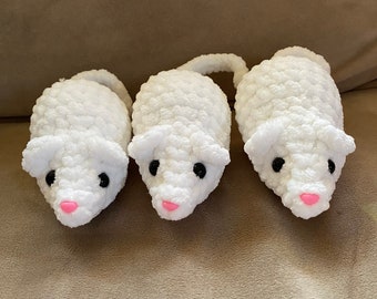 Crochet Mouse Plushie, Amigurumi Mouse, Crochet Plush
