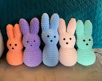 Crochet Peeps Plushie, Amigurumi Peeps, Crochet Plush