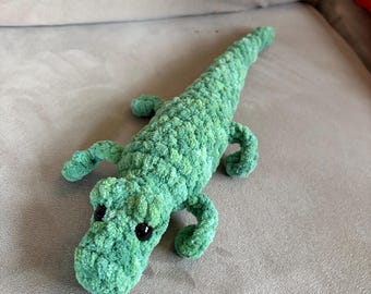 Crochet Alligator Plushie, Amigurumi Alligator, Crochet Plush