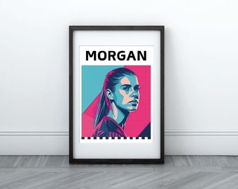 Alex Morgan Digital Print | San Diego Wave FC Art | Instant Download | Printable Wall Art | USWNT Poster