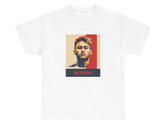 Neymar Soccer Tee | Brazil & Paris Saint-Germain Star Pop Art | Neymar Graphic Shirt
