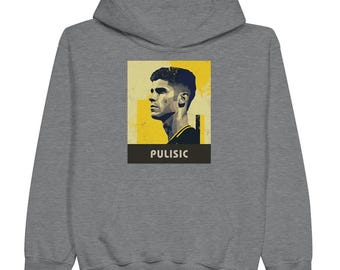 Christian Pulisic Kids Sweatshirt | Youth USA Soccer and AC Milan Star Hoodie | Inspiring Soccer Apparel for Young Fans