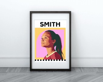 Sophia Smith Digital Print | USWNT Art | Instant Download | Printable Wall Art | Soccer Prodigy Poster