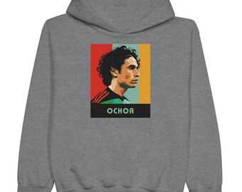 Guillermo Ochoa Kids Sweatshirt | Mexico Soccer Goalkeeper Hoodie | Youth Soccer Fan Gear