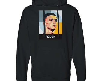 Phil Foden Sweatshirt | Manchester City Star Pop Art Hoodie | Soccer Graphic Hoodie for Fans