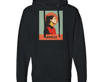Rose Lavelle Sweatshirt | USWNT Star Pop Art Hoodie | Soccer Graphic Hoodie for Fans